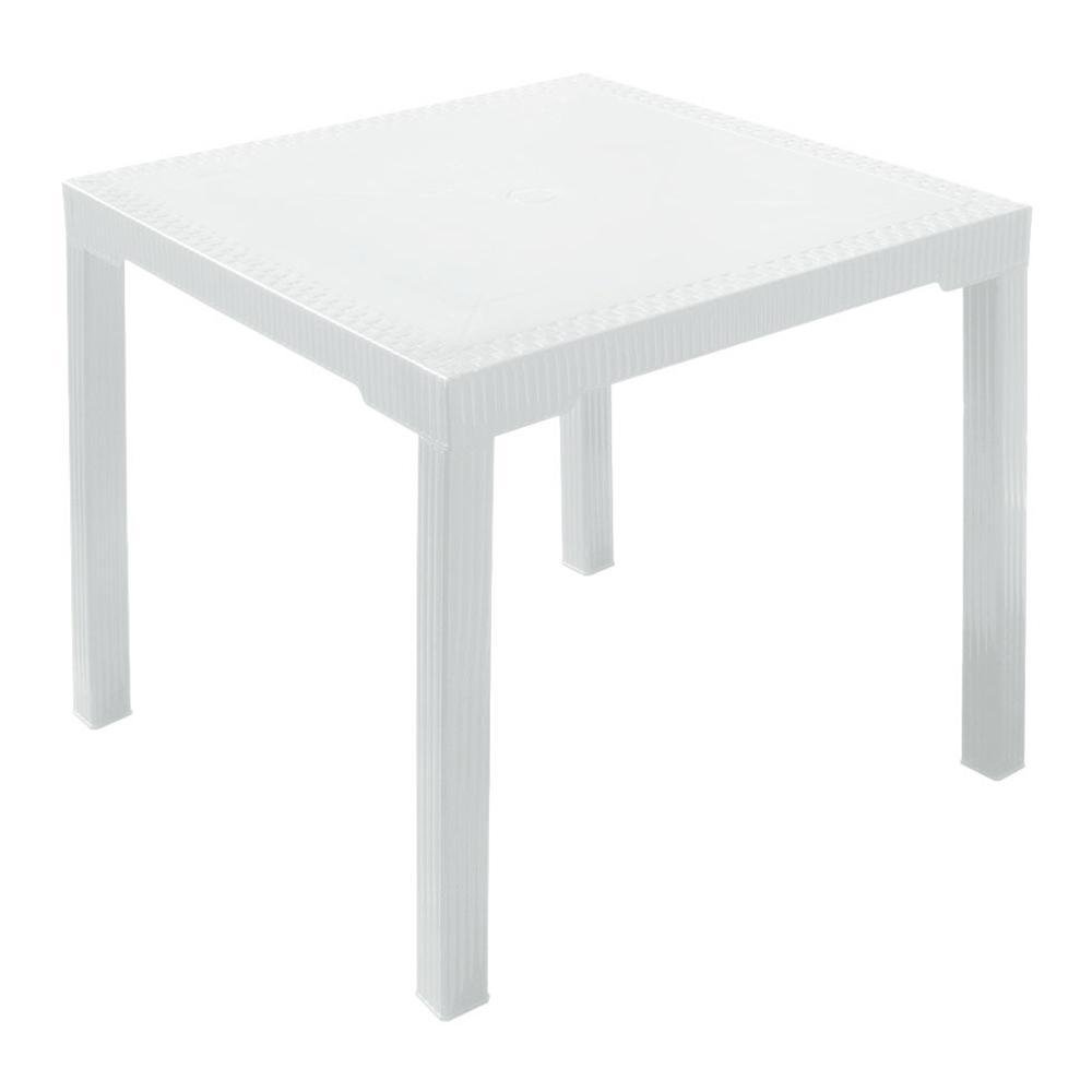 Mesa de Plástico para Exterior Premium - Plastimás Varios Colores Blanca