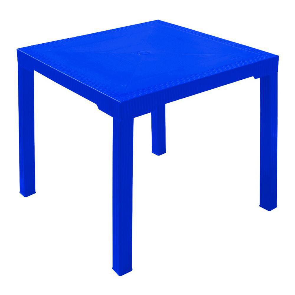 Mesa de Plástico para Exterior Premium - Plastimás Varios Colores Azul