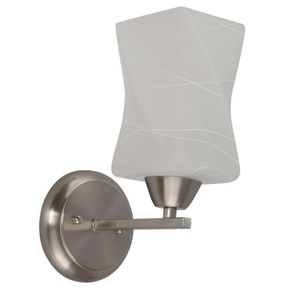 Lámpara De Pared Níquel Satinado Base E27 De 40W - Zlumini