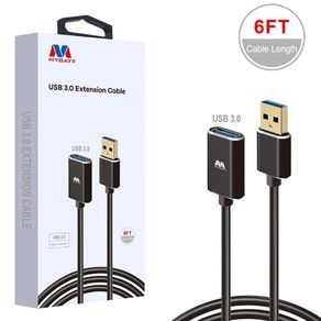 Cable De Extensión Usb 3.0 De Alta Velocidad 6 Pies - Maybat
