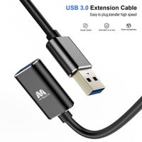 Cable De Extensión Usb 3.0 De Alta Velocidad 6 Pies - Maybat