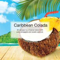 Aromatizante Caribbean Colada Diseño Pino 3 Unidades