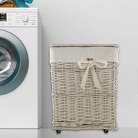 Canasta Lav Rect Con Rodos 49x40x29 Cm - Viva