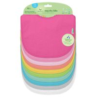 Set De Baberos Stay-Dry Girls 10 Pzas - Green Sprouts