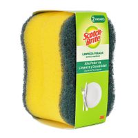 Esponja Scotch-Brite Limpieza Pesada Anatómica 2 Pzas - 3M