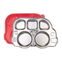 Plato Con Divisiones Dindin Acero Inoxidable - Innobaby Varios Colores