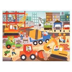 Rompecabezas De Piso Construcción - Petit Collage