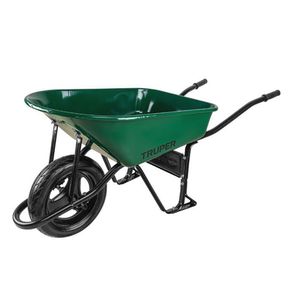 Carretilla De Metal Verde Con Llanta Imponchable 4.75 Pie³ - Truper