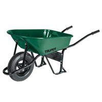 Carretilla De Metal Verde Con Bastidor Tubular 4.75 Pie³ - Truper