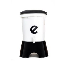Ecofiltro Plástico Blanco Y Negro 22 L - Ecofiltro