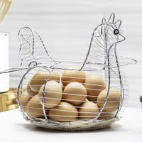 Canasta Para Huevos Gallinita Base Trenzada - Nordika