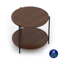 Mesa Auxiliar 2 Niveles Ovalada