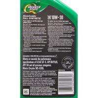 Aceite Sintético De Motor Para Auto Multigrado 10W30 - Quaker