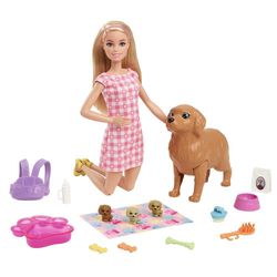 Barbie-Y-Perritos-Cachorros-Recien-Nacidos---Barbie
