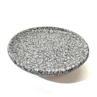 Jabonera De Sobreponer Negro Y Gris 12X3 Cm - Livim Natural Home