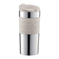 Pocillo Térmico Plateado Con Blanco 12 Oz - Bodum