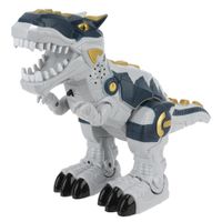 Robot T-Rex Serie De Metal King Blanco Y Azul - Vivitar