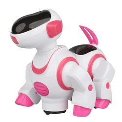 Perro-Robot-Bailarin-Blanco-Y-Rosado---Vivitar