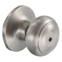 Chapa Tipo Pomo Palace Cromo Satinado Para Baño - Kwikset