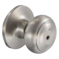 Chapa Tipo Pomo Palace Cromo Satinado Para Baño - Kwikset