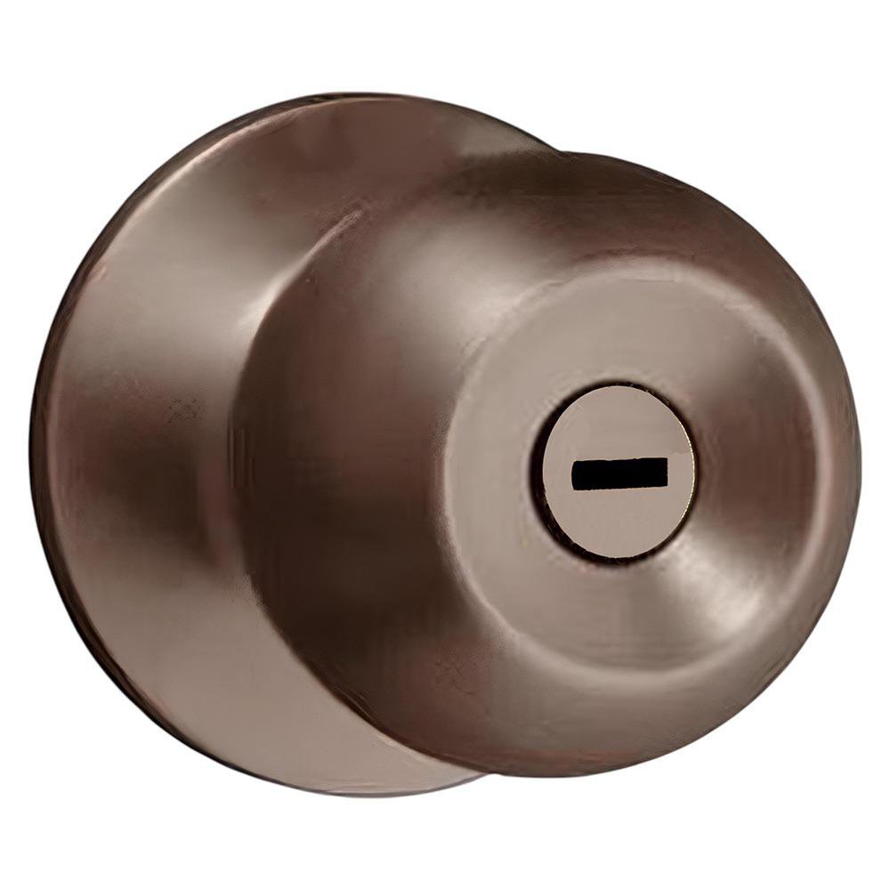 Chapa Tipo Pomo Bala para Baño Acabado Antiguo Color Latón