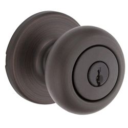 Chapa Tipo Pomo Cove Bronce Mate Para Dormitorio - Kwikset