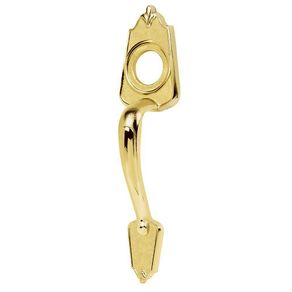 Manija Decorativa Para Puerta Latón Brillante - Hermex