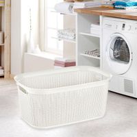 Canasta Rectangular 38 L Crema - Ucsan