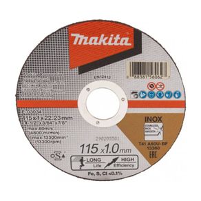 Disco De Corte Metal Acero Inoxidable 4 1/2 Plg - Makita