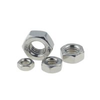 Set De 6 Tuercas Hexagonal Rosca Fina M5 Gris - Leon Fasteners