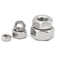 Set De 6 Tuercas Hexagonal Rosca Fina M5 Gris - Leon Fasteners