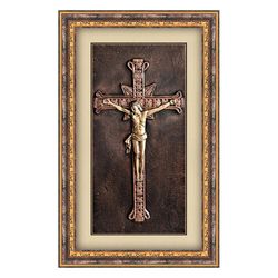 Cuadro De Jesús Marrón Oscuro De 41X65 Cm - Viva