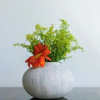 Florero Kobe Ecléctico De Cerámica 13.54X13.5X9 Cm - Topis