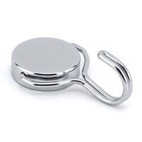 Gancho De Metal Magnético Plateado Para 65 Lb - Magnet Swivel