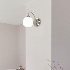 Lámpara. Pared Níquel Satinado 1L E27 60W - Z