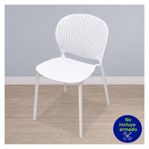 Silla Blanca Pp 55X49X80 Cm - Z