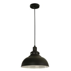 Lámpara Colgante Negra De 1 Luz Base E27 60 W - Z