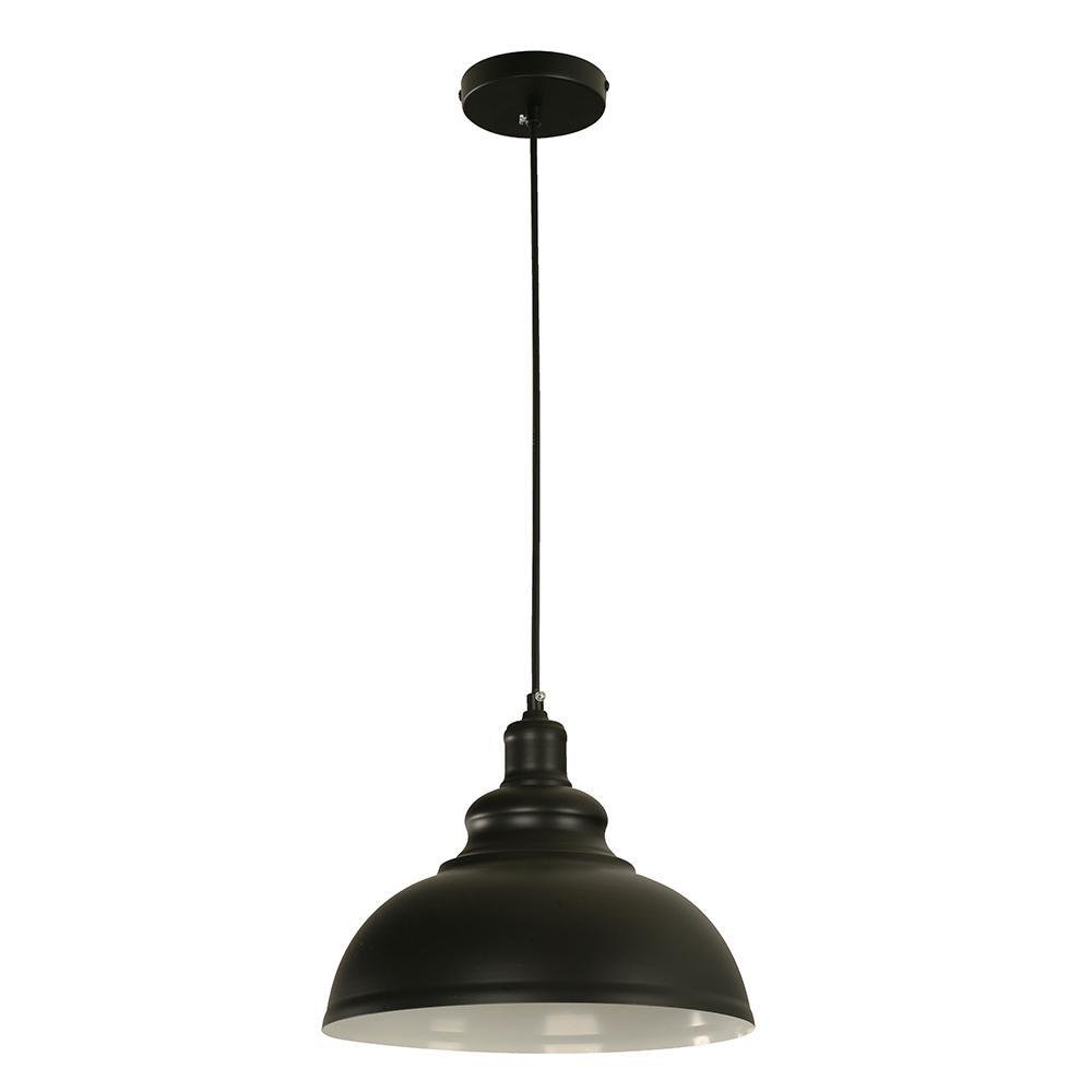 Lámpara Colgante de 1 Luz Tipo Campana en Color Negro 60 W