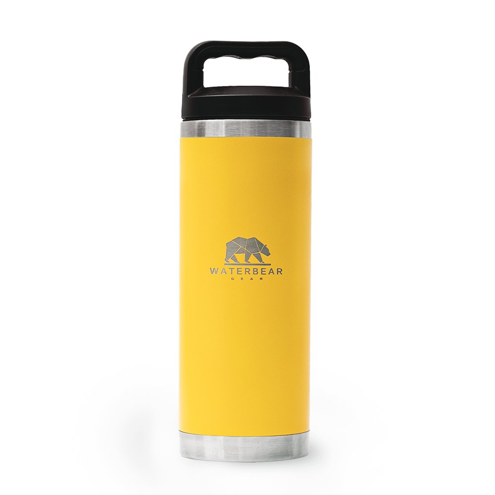 Termo de 532 ml de Acero Inoxidable con Tapadera Color Amarillo