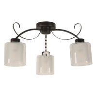 Lámpara De Techo Negra 3 Luces Base E27 40 W - Z