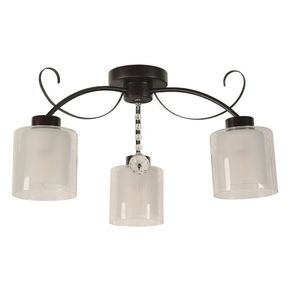Lámpara De Techo Negra 3 Luces Base E27 40 W - Z