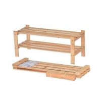 Zapatera De Madera 2 Repisas - Modular