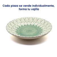 Ensaladera 9.4 Plg Coupe Flor Verde