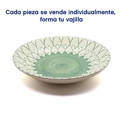 Ensaladera 9.4 Plg Coupe Flor Verde