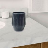 Vaso Porta Cepillos Negro 8.5X10 Cm - Livim Natural Home