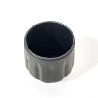 Vaso Porta Cepillos Negro 8.5X10 Cm - Livim Natural Home