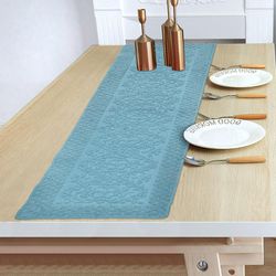Camino De Mesa Jacquard Azul 38X150 Cm - Viva