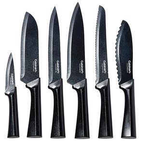 Set De 12 Cuchillos De Acero Inoxidable Negro - Cuisinart