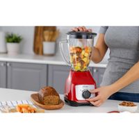 Licuadora Roja Con Vaso De Vidrio 2 Velocidades - Oster