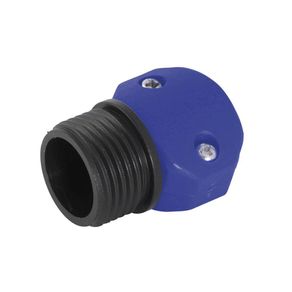 Conexión Macho Para Manguera Plástico Azul 3/4 Plg - Toolcraft